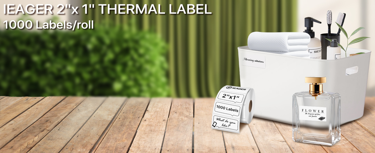 2x1 thermal labels
