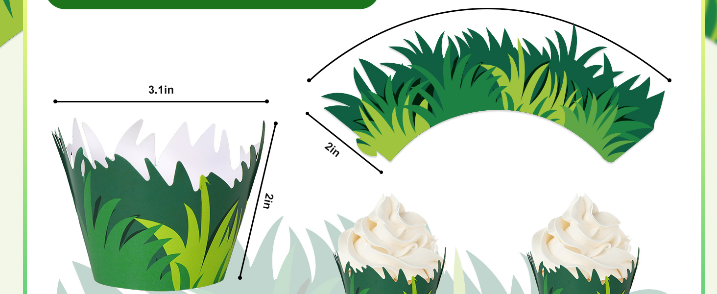 Green Grass Cupcake
