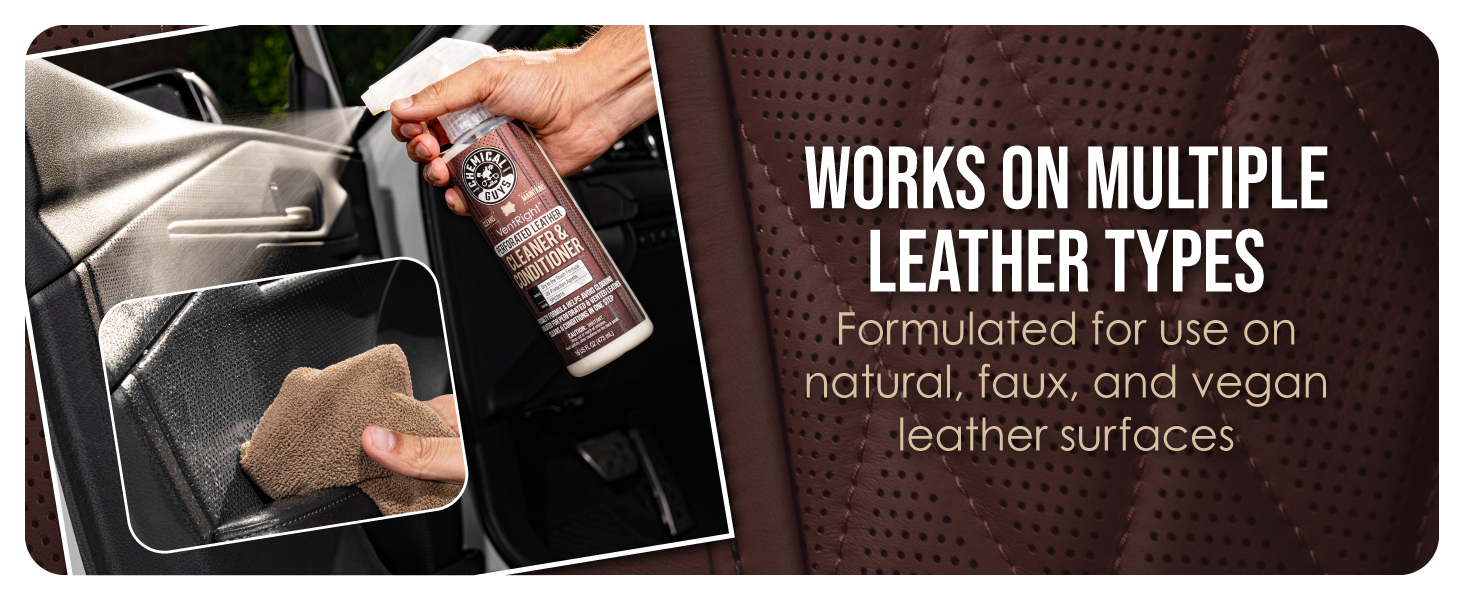 VentRight detailing product refreshing ventilated leather with targeted action