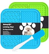 MateeyLife 2PCS Small Lick Mat for Dogs and Cats, Licking Mats for Dog Anxiety Relief, Cat Peanut...
