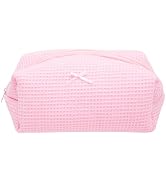 PAZIMIIK Cozy Makeup Bag Small Aesthetic Travel Zipper Cosmetic Pouch for Women Make Up Beauty Ac...
