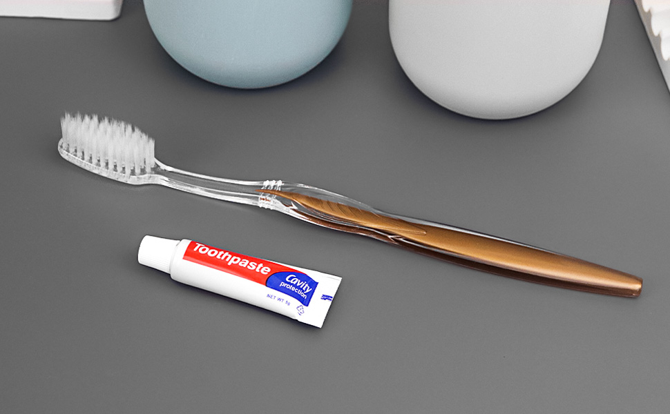 gold toothbrush