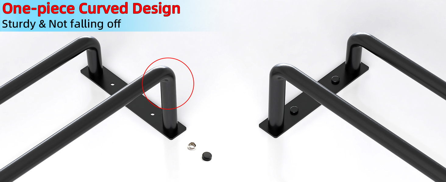 Double Towel Bar, 24 Inch Towel Rack for Bathroom Wall Mounted