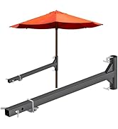 Dolibest Heavy-Duty Hitch Mount Umbrella Holder - Robust and Reliable Support for Large Patio and...