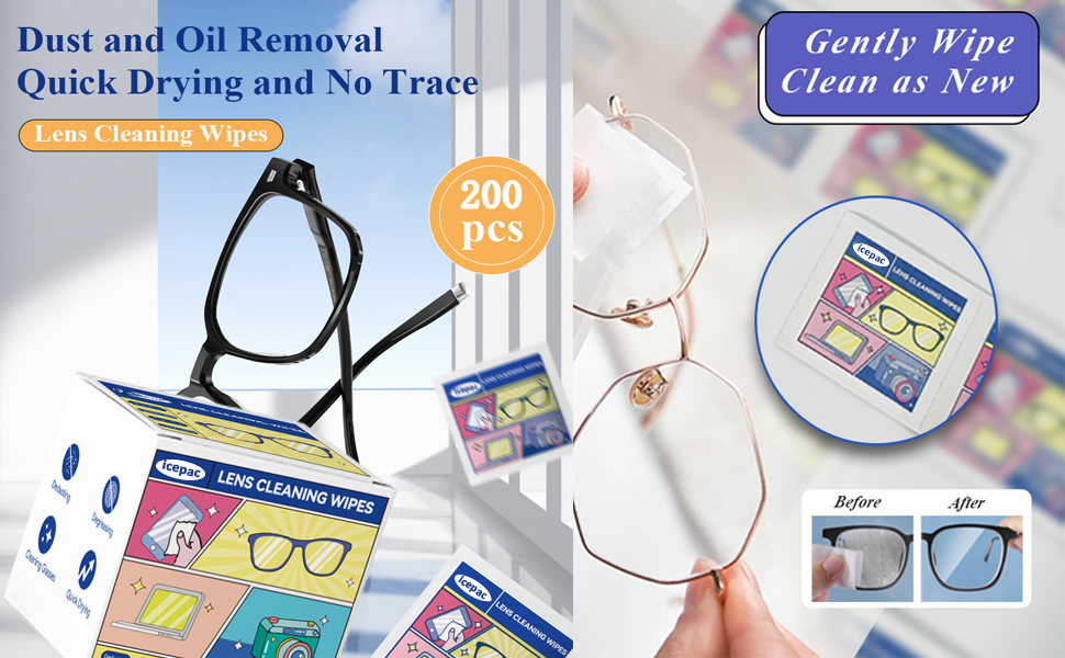 Glasses Cleaning Wipes