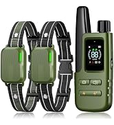 Shock Collar for 2 Dogs, 4500FT Training Collar with Remote for 10-120lbs | IPX8 Waterproof with ...