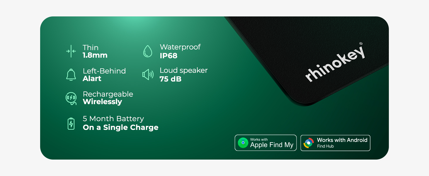 wireless Rechargeable thin waterproof loud speaker smart wallet tracking card