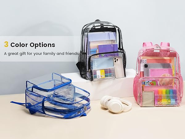 see through backpack