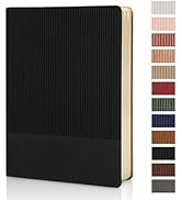 TSFPapier Lined Journal Notebook for Work College Ruled Note Book 5.79"x8.27" A5 PU Leather Daily...