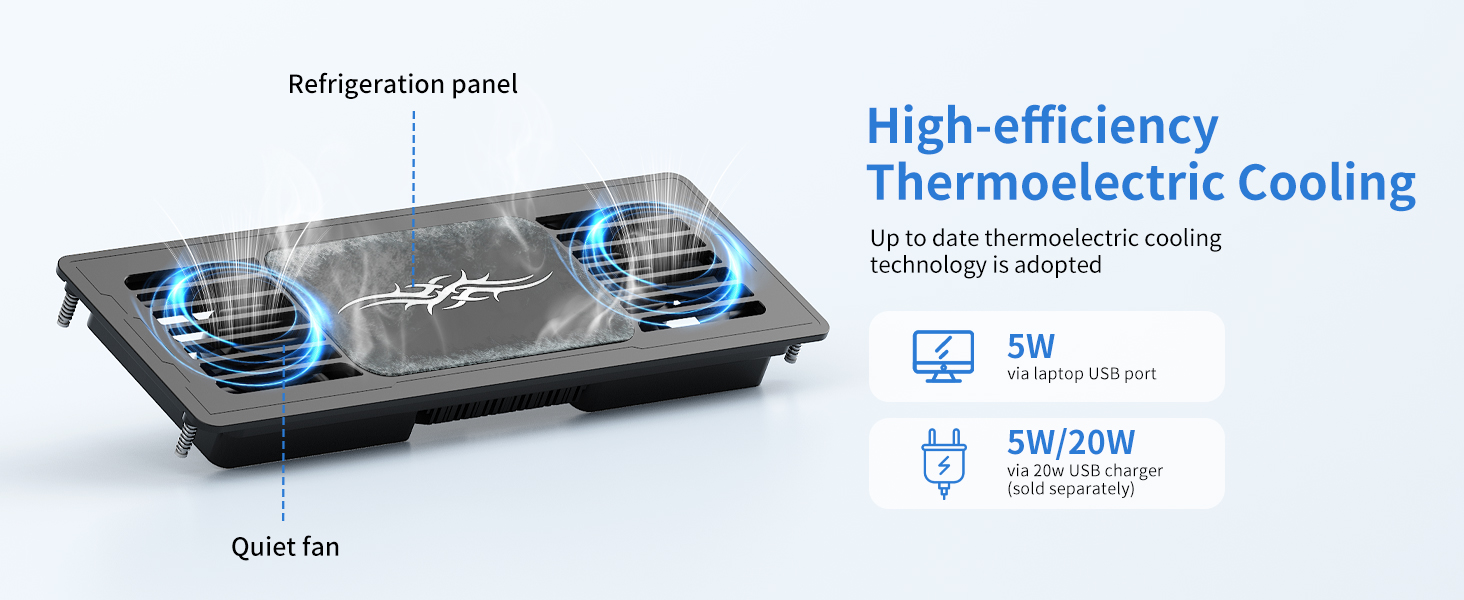 laptop cooling pad with fan