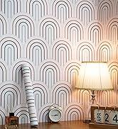 CiCiwind Peel and Stick Wallpaper Boho Rainbow Removable Wallpaper Kids Colorful Contact Paper Se...