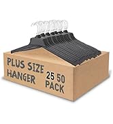 Urby Extra Wide Hangers for Plus Size Clothes, Ganchos para Colgar Ropa,19 Inch Plus Size Hangers...