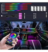 Dreamcolor Acrylic Interior Car Lights, WEBUPAR Car Accessories 18 in 1 Car LED Strip Lights with...