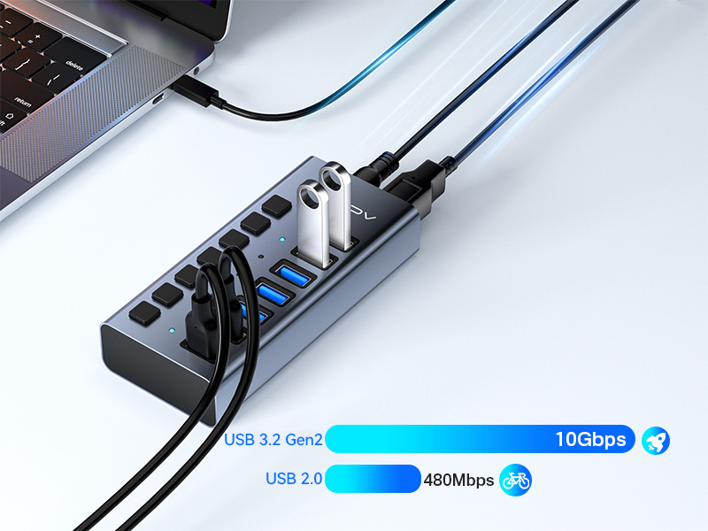 Powered USB 3.2 Hub