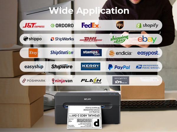 Bluetooth Thermal Shipping Label Printer