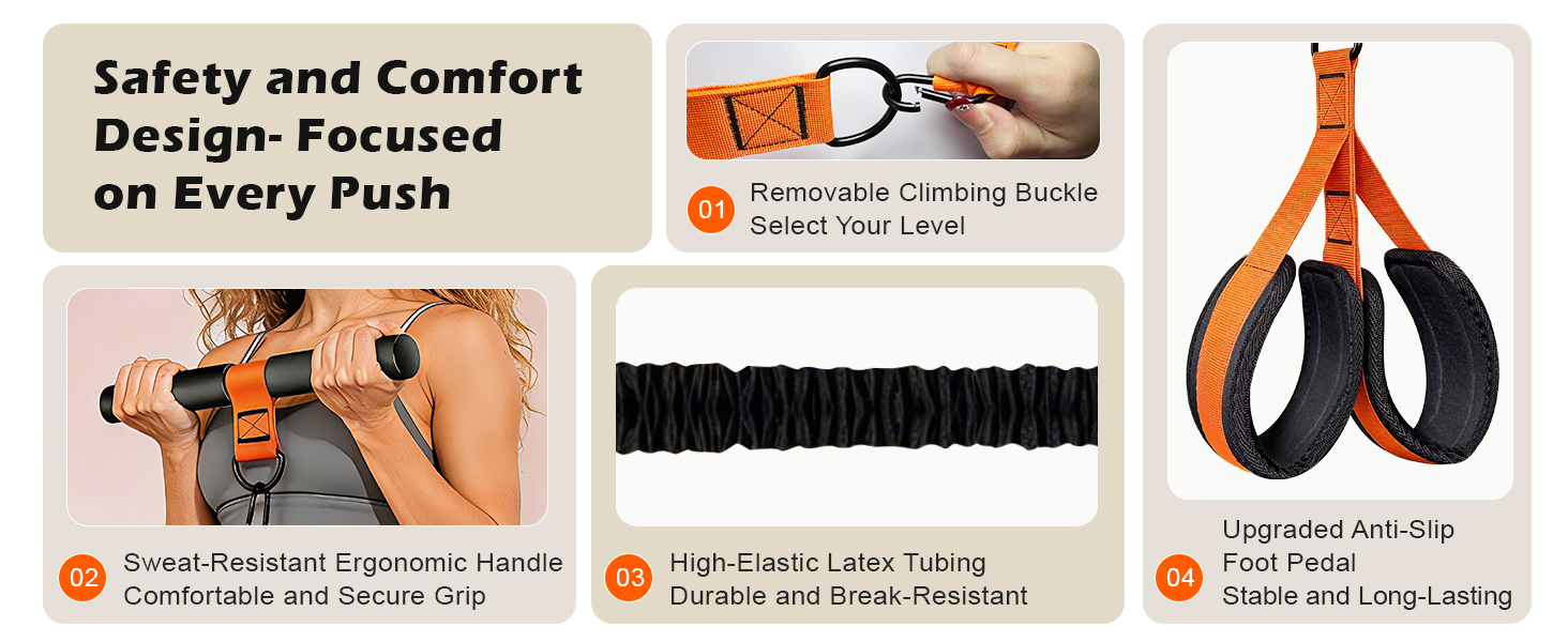 foot resistance bands with handles