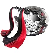 Hugwits 2 PCS Helmet Pigtails, Fun Pigtail Decorations for Helmet with Suction Cup, Detachable Fa...