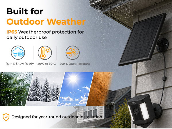 solar charger for ring camera