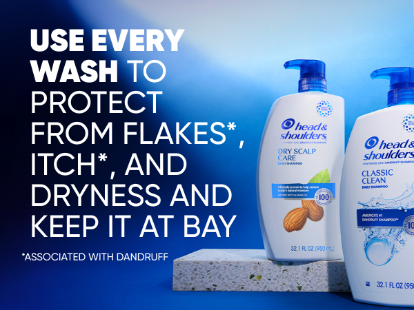 Use every wash to protect from flakes, itch, and dryness and keep it at bay