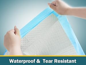 Reinforced PE backing can stop messy leaks and stains.