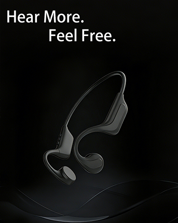 Open ear bone conduction headphones lightweight design for comfort freedom and all day wear