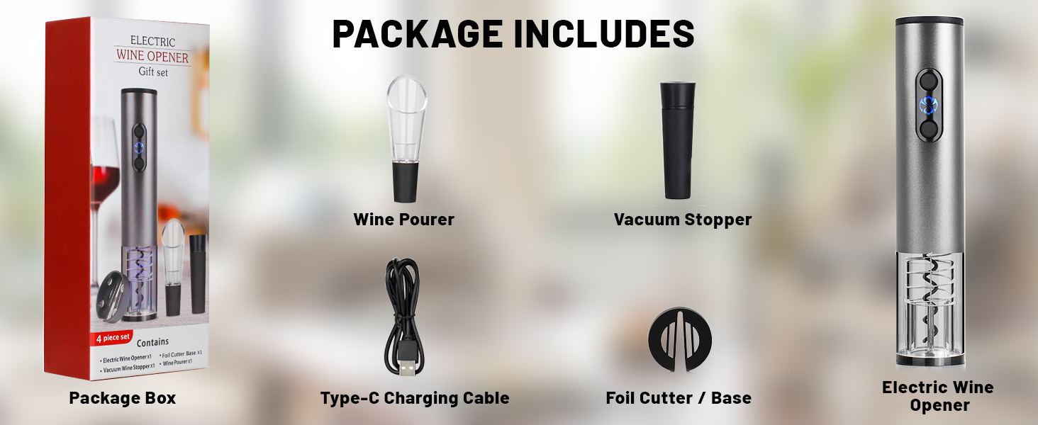 Electric red wine bottle opener
