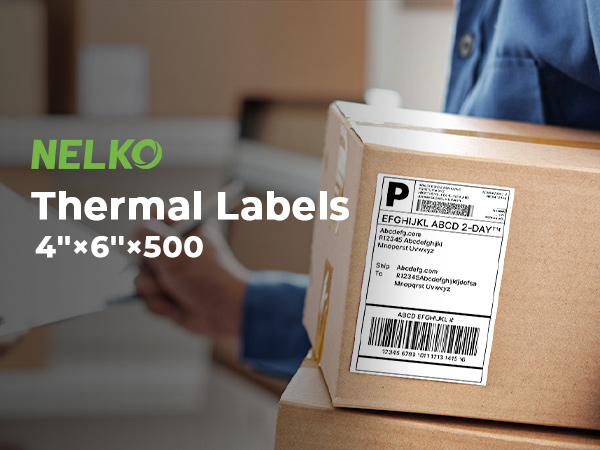 NELKO 4×6 Thermal Labels for Thermal Printer