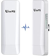 Wireless Bridge, Point to Point Outdoor WiFi Bridge, UeeVii CPE453 5.8G 3KM Long Range Wireless C...