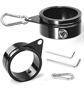 Anovo Flag Pole Rings, Flagpole Rings Aluminum Alloy 360° Rotating Anti Wrap Flag Mounting Spinni...
