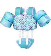 Vvinca Toddler Swim Vest for Kids 13-30-50 lbs Boys Girls Puddle Kids Jumper Toddlers Pool Floati...