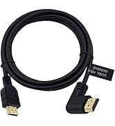 Poyiccot 8K HDMI 2.1 Cable 6feet 48Gbps, 90 Degree HDMI Cable 2.1, Left Angle HDMI to HDMI Cord, ...