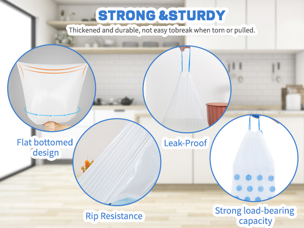 Trash Bags Drawstring