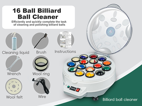 pool ball polishing cleaning machine 22 balls