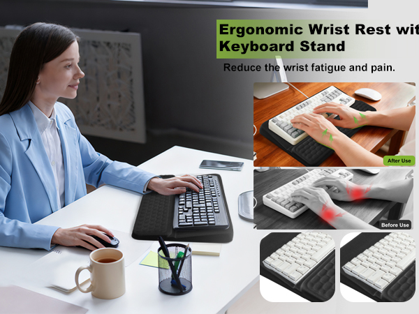 Wrist Rest with Keyboard Stand