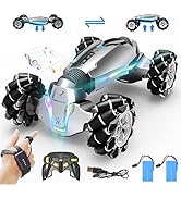 LOOZIX 1:10 Scale Gesture Sensing Rc Stunt Car, 4WD Remote Control Hand Controlled Transform , Do...