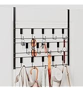 PAPAGIFTREE Over The Door Hooks for Hanging, 14 Hook Over Door Hanger and Towel Rack for Bathroom