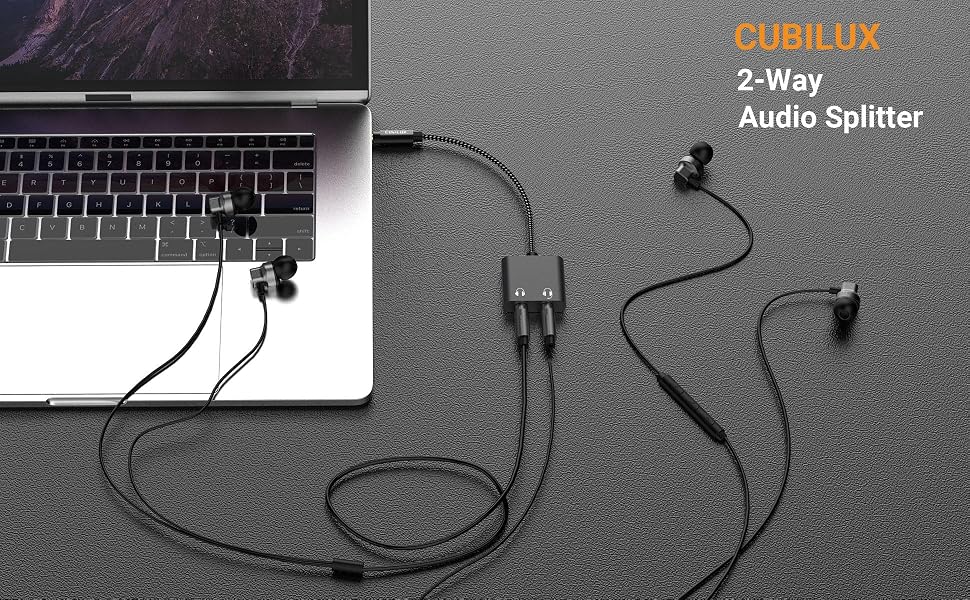 dual headphone splitter
