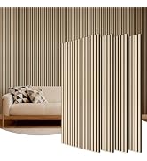 TONOR Wood Wall Panels for Interior Wall Decor, 4 Pack 47.2" x 23.6"(31ft²) Wood Slat Acoustic Pa...