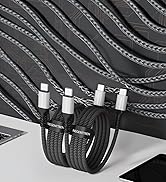 NEGENTTREN USB C to C Cable 60W (6.6FT, 2Pack), Type C Charger Cord Nylon Braided USB C Cable 5A ...