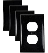 Kisrvopn Metal Electrical Outlet Covers, Light Switch Cover Wall Plates, Mid Size Thicker Switch ...