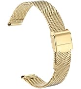 HARFINGTON Stainless Steel Mesh Watch Band Quick Release Adjustable Metal Replacement Watch Strap...