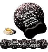 Keyboard Wrist Rest Pad and Ergonomic Mouse Pad Wrist Rest (with Coaster) Set, Non-Slip Base & wi...