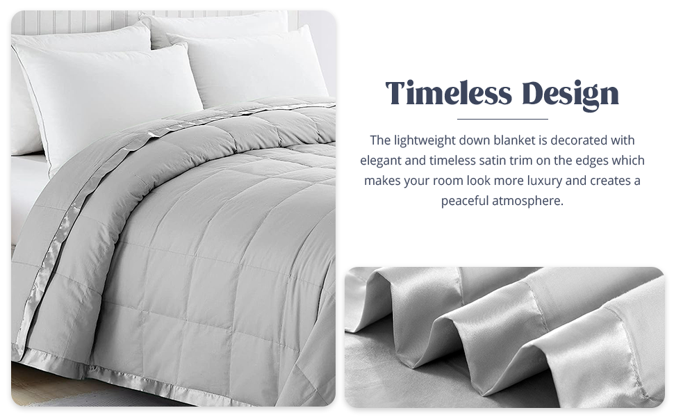 puredown lightweight down blanket