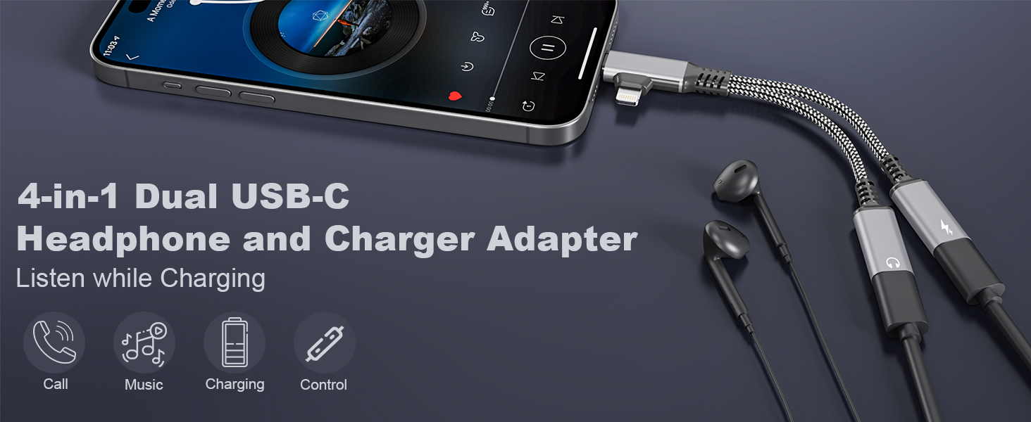 usb c splitter 1 in 2 out usb c y splitter usb c splitter for headphone and charging