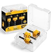 KATA 3-Piece M42 Impact Hole Saw Kit for Thin-Gauge Metal, PVC with Case | Bi-Metal Thin Wall Hol...