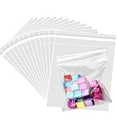 SOMIOCO 200pcs Clear 6x6in Resealable Cello Cellophane Bags Self Adhesive Cellophane Treat Bags O...