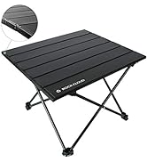 ROCK CLOUD Portable Camping Table Ultralight Aluminum Folding Beach Table Camp for Camping Hiking...