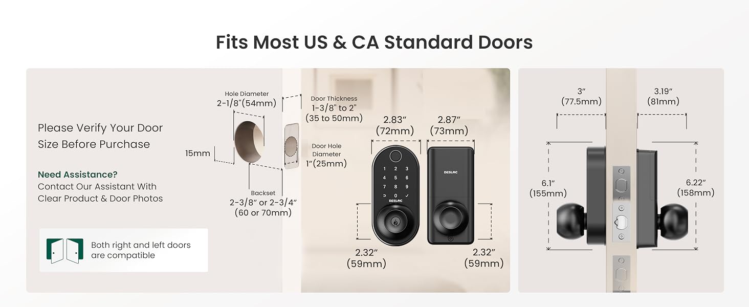 exterior door lock set