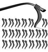 20 Pairs Eye Glasses Ear Grippers, Anti-Slip Glasses Ear Hook Comfort Silicone Eyeglasses Ear Cus...
