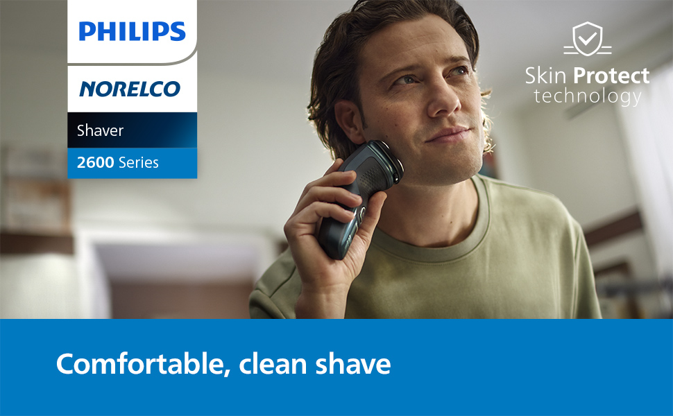 Philips Norelco Shaver 2600, Rechargeable Cordless Electric Shaver with Pop-Up Trimmer, X3052/91